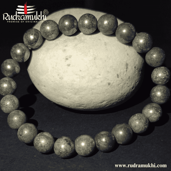 Grey Pyrite Bracelet (Stone of Prosperity & Protection) - Image 2