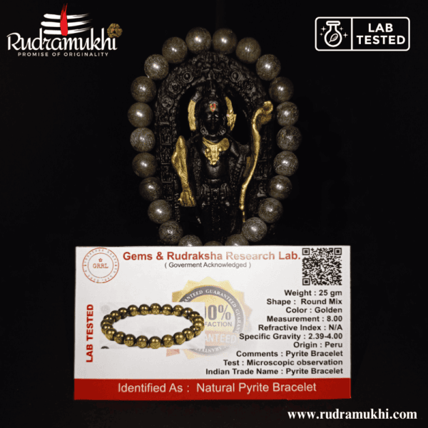 Grey Pyrite Bracelet (Stone of Prosperity & Protection) - Image 4