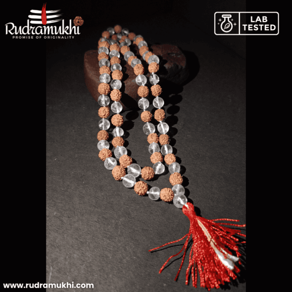 Rudraksha Sphatik Mala - Image 3