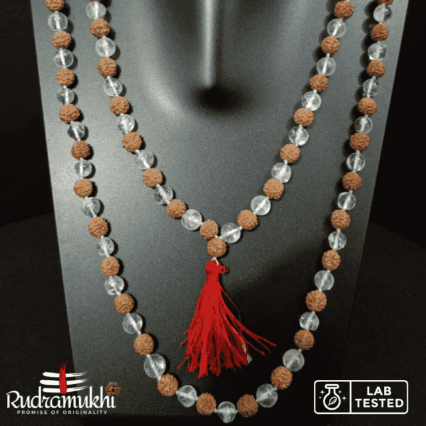 Rudraksha Sphatik Mala - Image 2