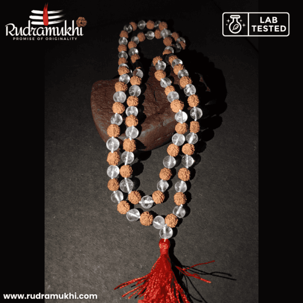 Rudraksha Sphatik Mala - Image 5