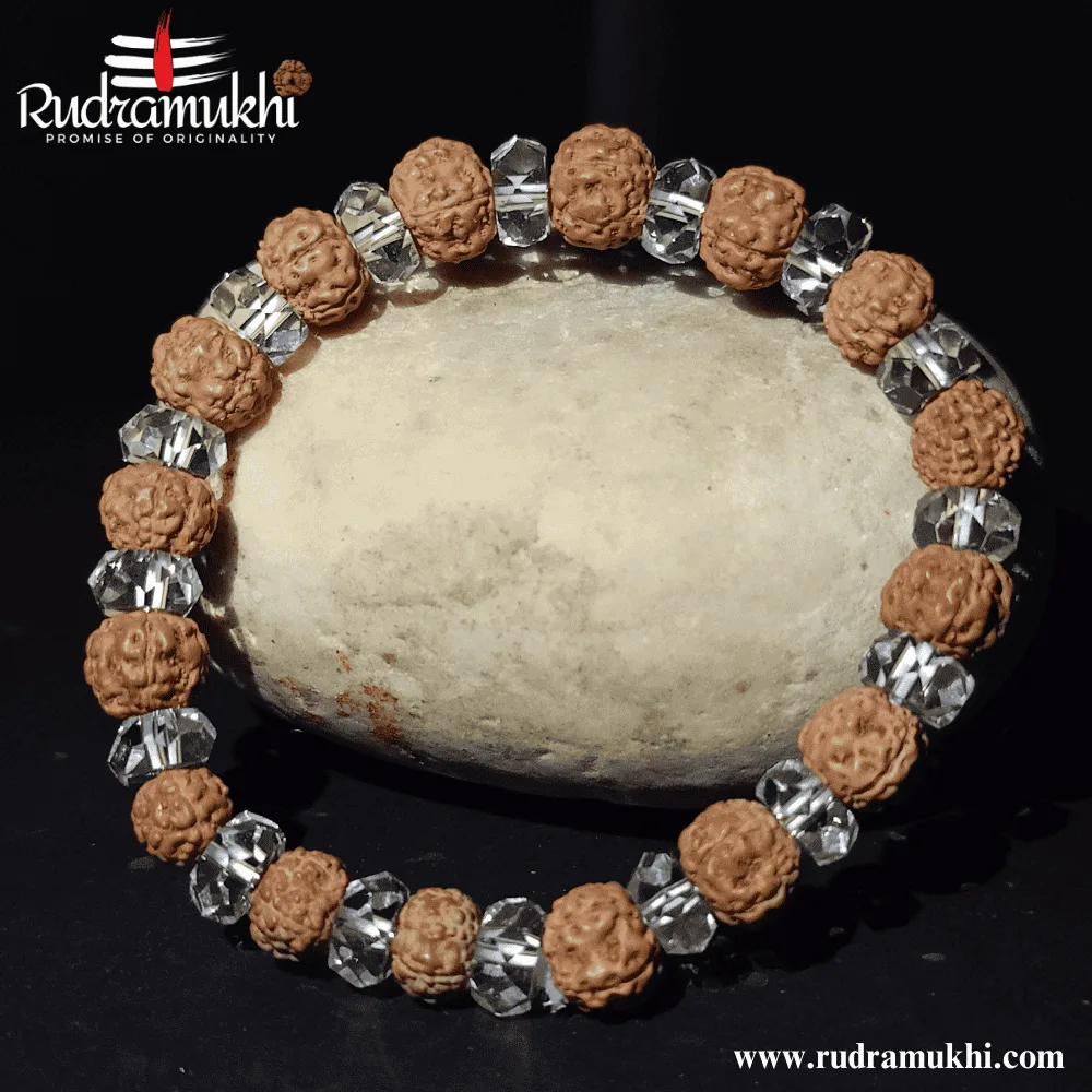 Rudraksha Sphatik Bracelet - Image 3