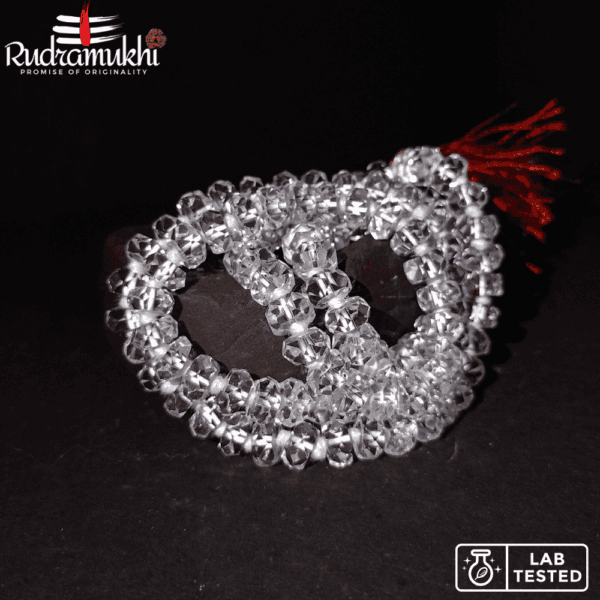Crystal 128 Cutting Sphatik Mala - Image 2