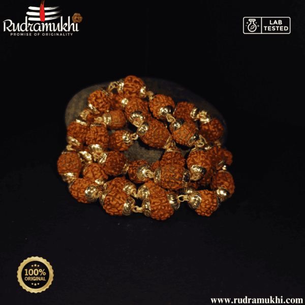 golden-plating-cap-rudraksha-mala