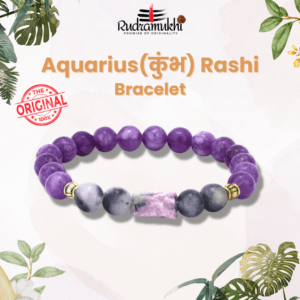 Aquarius (Kumbh) Rashi Bracelet – Zodiac Energy Bracelet for Clarity & Innovation