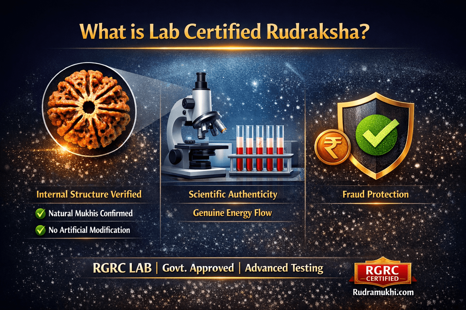 what is lab certified rudraksha meaning authenticity verification natural mukhis and rgcr lab testing